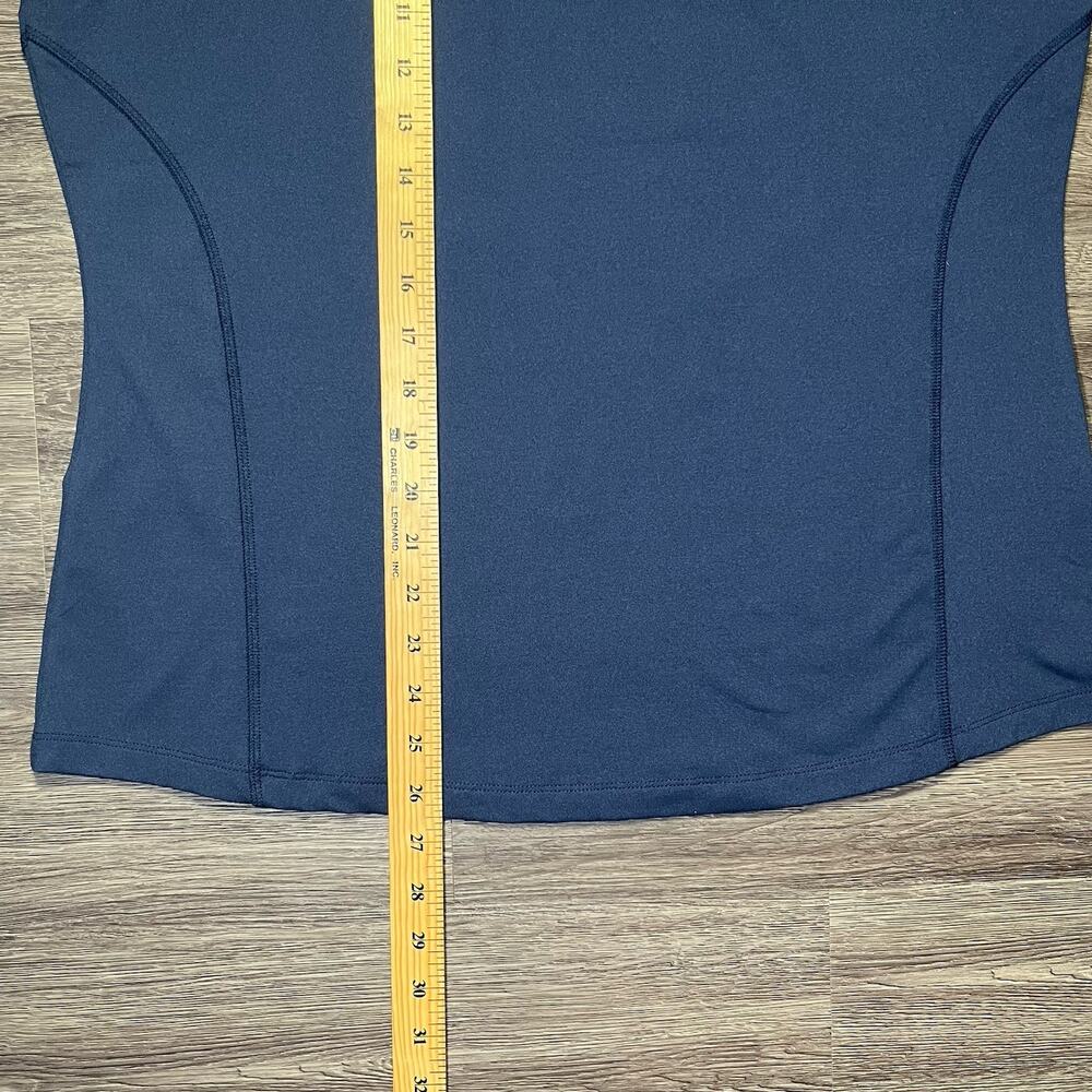 Rhoback Solid Performance Q-Zip Women's Large Fleet Navy TARGA Logo Golf EUC - Picture 4 of 13